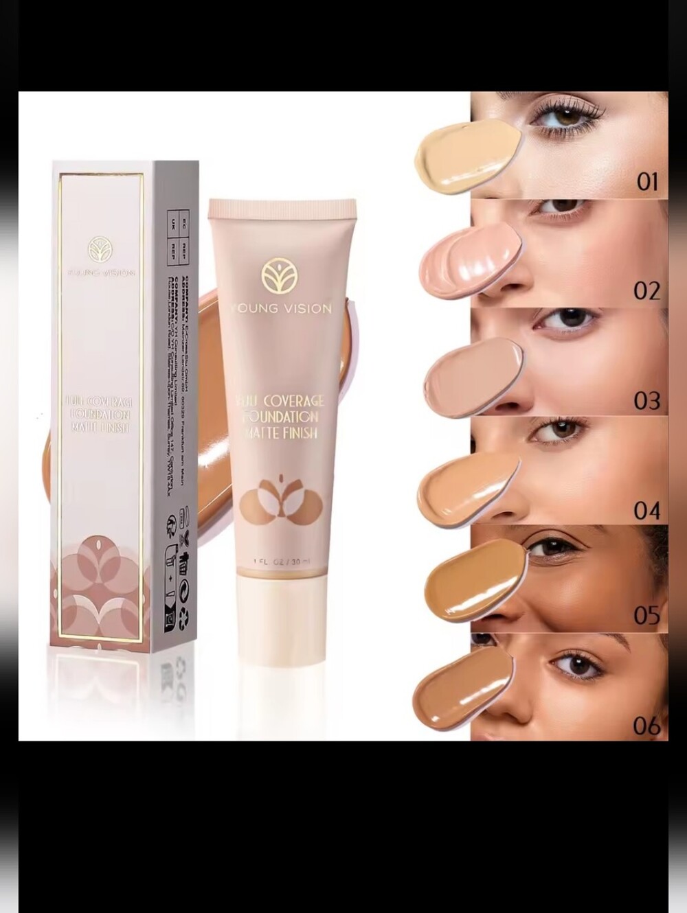 Full Coverage Matte Foundation - Shade 01